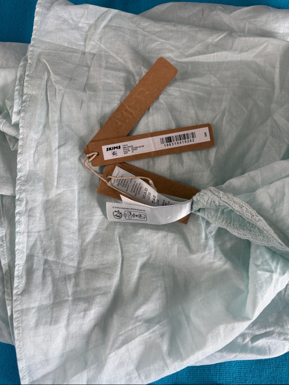 ✨ SKIMS Cotton Voile Mini Dress 👗 | Frost |M✨ - Picture 7 of 7